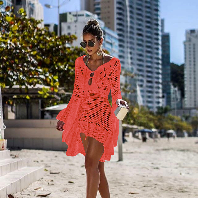 F4745-5 crochet beach dress